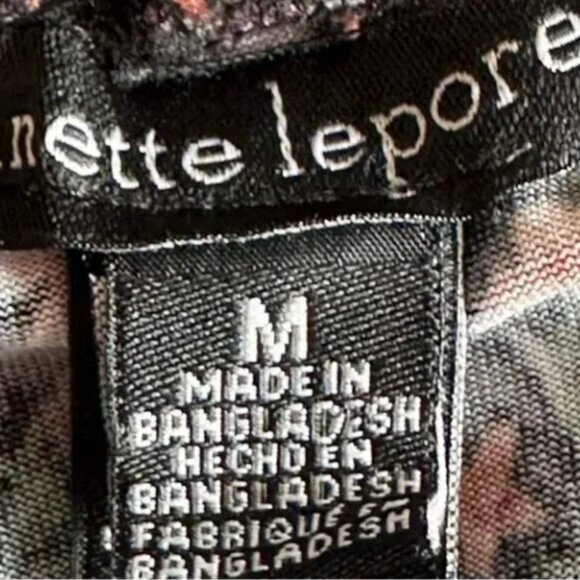 Nanette Lepore Calico Floral Print Lightweight Robe Size Medium - Picture 8 of 9